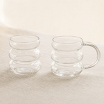 Bubble Shape Glass Mug – Clear Heat Resistant Cup for Coffee Latte Cocktails