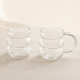 Bubble Shape Glass Mug – Clear Heat Resistant Cup for Coffee Latte Cocktails