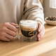 Double Wall Glass Coffee Mug – Espresso Cappuccino Latte Cup Heat Resistant Clear