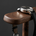 Watch Display Stand – Freestanding T-Bar Organizer for Desk Dresser Nightstand Walnut Wood