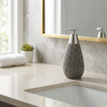 Minimalist Soap Dispenser – Ceramic 400ml Soap Pump for Bathroom or Kitchen Decor