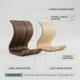 Wooden Phone and Tablet Stand – Curved Holder, Minimal Modern Desk Accessory