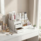 Compact Cosmetic Storage Box - Multi-Purpose Desk & Makeup, bathroom counter Organizer, bedroom vanity storage