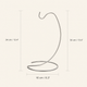 Banana Holder Stand – Modern Metal Hanger Tree for Kitchen Counter Fruit Storage