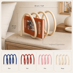Spring Book Rack – Modern Tabletop Bookend Organizer for Desk and Shelves