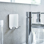 Adhesive Razor Hook – No Drill Shower Razor Holder, Rust Resistant Bathroom Organizer