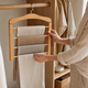 Wooden 4-Layer Pants Hanger – Multi-Tier Closet Organizer for Trousers and Scarves