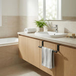 Stainless Steel Over Cabinet Towel Rack – Kitchen & Bathroom Organizer