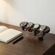 Watch Display Stand – Freestanding T-Bar Organizer for Desk Dresser Nightstand Walnut Wood