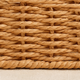 Woven Storage Basket with Wood Handles – Scallop Edge Organizer for Bathroom Desk