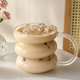 Bubble Shape Glass Mug – Clear Heat Resistant Cup for Coffee Latte Cocktails