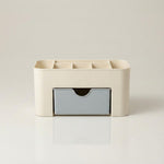 Makeup Storage Box – Multi-Compartment Desktop Organizer with Drawer for Bathroom Vanity Countertops