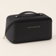 Makeup Organizer Bag for Travel – PU Leather Zip Cosmetic Case with Inner Dividers