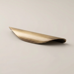 Solid Brass Gold Drawer Handle – Minimalist Crescent Pull for Kitchen Bedroom Wardrobe Cabinet Hardware
