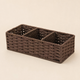 Woven Storage Basket – Toilet Tank Organizer, Bathroom Countertop Tray