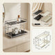 Countertop Organizer – Double Layer Iron and Acrylic Rack for Desk Bathroom Kitchen Entryway