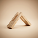 Wooden Napkin Holder – Triangular Tabletop Organizer for Kitchen Bathroom Dining Room Decor