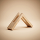 Wooden Napkin Holder – Triangular Tabletop Organizer for Kitchen Bathroom Dining Room Decor