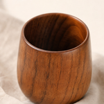 Wooden Tea Cup – Handcrafted Natural Wood Cup for Tea Coffee Minimalist Kitchen