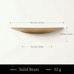Solid Brass Gold Drawer Handle – Minimalist Crescent Pull for Kitchen Bedroom Wardrobe Cabinet Hardware