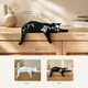 Geometric Cat Sculpture – Modern Resin Figurine for Shelf Desk Home Office Decor