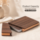 Slim Wood Card Case – Magnetic Business Card Holder, Walnut Desk Organizer Gift