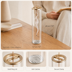 Glass Incense Stick Holder – Ash Catcher Burner for Yoga Meditation Room Decor