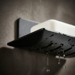 Wall Mounted Soap Tray – No Drill Adhesive Soap Holder for Bathroom Sink & Shower