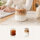 Wavy Glass Tumbler Set – Borosilicate Coffee Cup Iced Drink Home Bar Decor