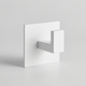 Aluminum Adhesive Wall Hook – Square Hooks for Bathroom, Kitchen & Storage