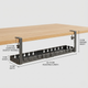 Under Desk Cable Management Tray – Clamp On No Drill Wire Organizer for Office Desks