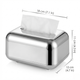 Luxury Electroplated Gold Tissue Box Cover – Modern Tissue Holder for Home & Office