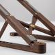 Walnut Wood Foldable Laptop Stand – 8 Level Height Adjustable for 11–17 Inch Laptops