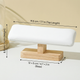 Watch and Bracelet Display Stand – Padded Bar with Wood Base for Dresser Jewellery Storage