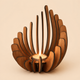 Wooden Lotus Candle Holder – Hand-Assembled Tealight Centerpiece for Table Home Decor