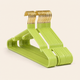 Clothes Hangers Set of 10 – Plastic Body Gold Hook Closet Organizer Coat Hanger