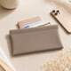 Self-Closing Long Wallet – Passport ID Cash Pouch Faux Leather Slim Travel Organizer
