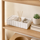 Woven Storage Basket – Toilet Tank Organizer, Bathroom Countertop Tray