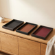 Decorative Storage Tray Woven PU Leather – Desk Vanity Jewelry Organizer Home Decor