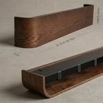 Floating Wall Coat Rack with Hidden Hooks & Shelf – Wall-Mounted Coat Organizer for functional decor