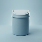 Mini Desk Trash Can – Swing Lid Waste Bin for Bedroom, Bathroom & Desktop