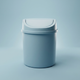 Mini Desk Trash Can – Swing Lid Waste Bin for Bedroom, Bathroom & Desktop