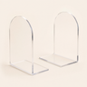 Clear Acrylic Bookends – Arch Design Book Organizer for Shelf Desk Home Office