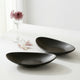 Oval Black Ring Dish – Ceramic Jewelry Tray for Entryway, Bedroom, Bathroom Vanity Organizer