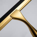 Gold Stainless Steel Shower Squeegee – Modern Silicone Water Wiper for Bathroom Glass Surfaces