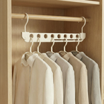 Space-Saving Closet Hanger – 8-Slot Rotating Aluminum Alloy Organizer for Clothes & Wardrobe Storage