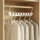 Space-Saving Closet Hanger – 8-Slot Rotating Aluminum Alloy Organizer for Clothes & Wardrobe Storage