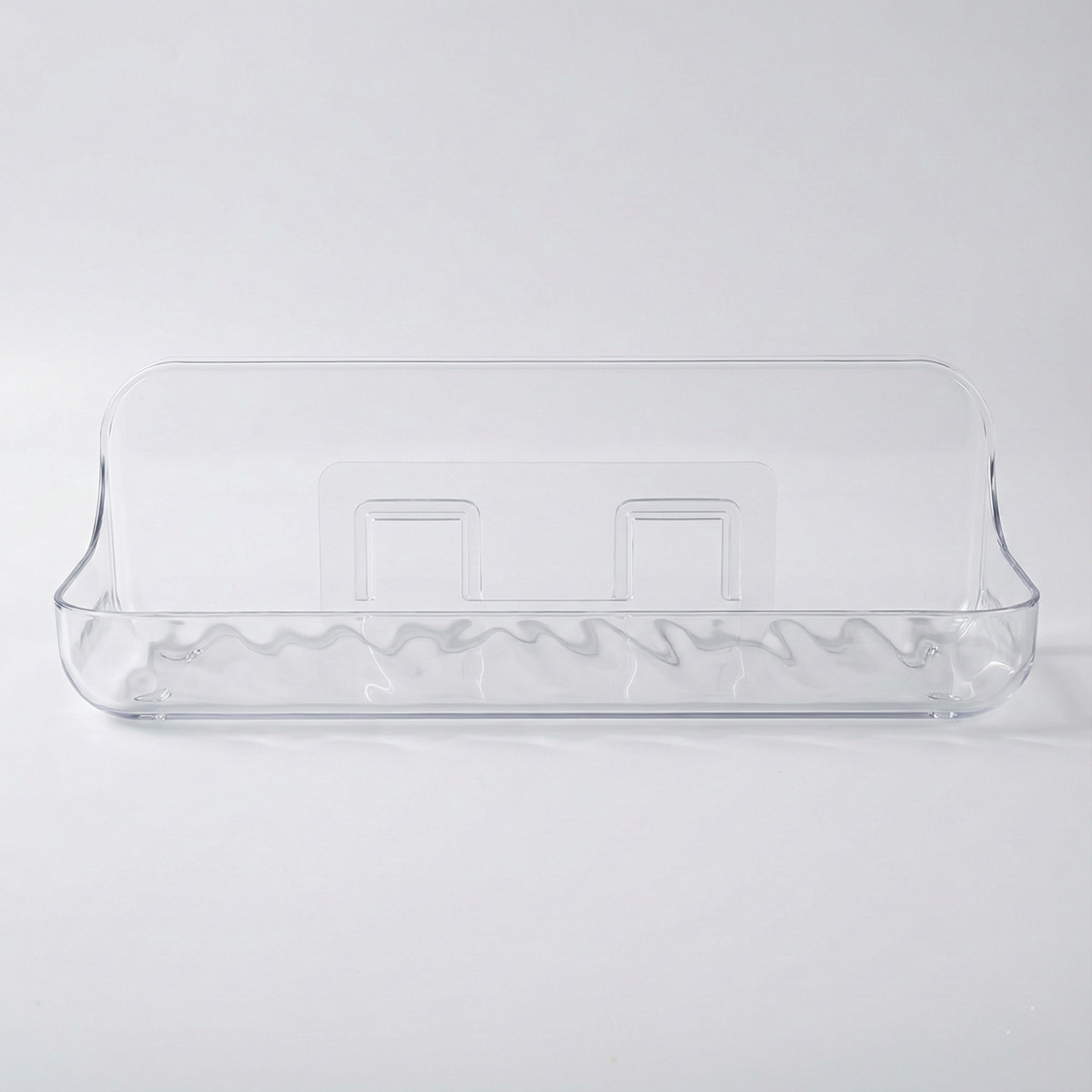 Adhesive Acrylic Bathroom Shelf – No Drill Wall Mount Storage for Shower Bath & Vanity Organizer