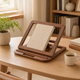Adjustable Wood Reading Stand – Foldable Book Holder for Desk Study Home Office