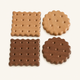 Wooden Biscuit Coaster – Cute Cookie Shape Desk Pad, Housewarming or Birthday Gift